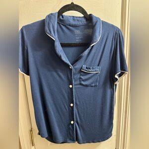 Stars Above Blue Casual Button Down Shirt